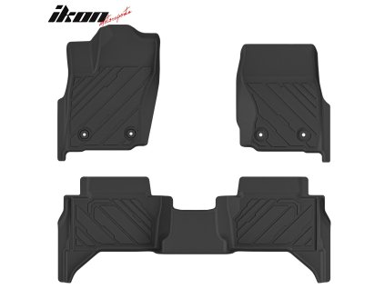 Toyota Tacoma Crew Cab 2024-2025 Gumové koberce TPE 3D černá