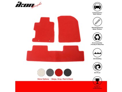 Honda Civic 2006-2011 Textilní koberce 3dílná sada nylon červená