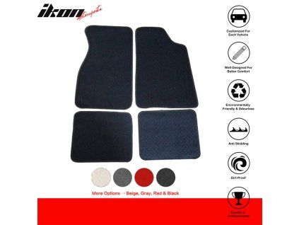 Ford Mustang Coupe 1979-1993 Tapis textile jeu de 4 pièces nylon noir