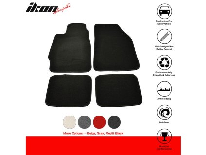Honda CRX Civic 1988-1991 Textilní koberce 4dílná sada nylon černá
