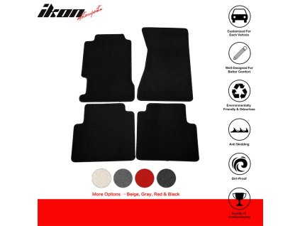 Acura TL 1996-1998 Textilní koberce 4dílná sada nylon černá