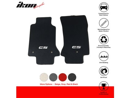 Chevrolet Corvette 1997-2004 Textilní koberce 2dílná sada nylon černá