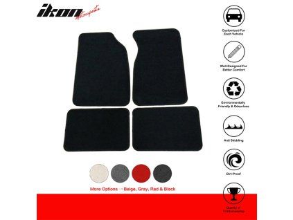 Ford Mustang 1999-2004 Tapis textile jeu de 4 pièces nylon noir