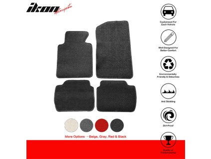 BMW E46 3 Series 1999-2005 BMW M3 2001-2006 Textilní koberce 4dílná sada nylon šedá