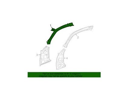 Chevrolet Camaro 6.gen Vnitřní sloupek čelního skla 22987705