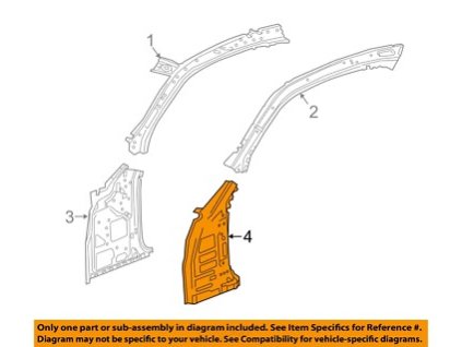 Chevrolet Camaro 6.gen Zesílení vnějšího panelu závěsu karoserie na straně řidiče