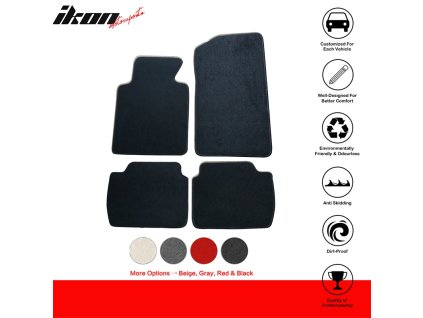 BMW E46 3 Series 1999-2005 BMW M3 2001-2006 Textilní koberce 4dílná sada nylon černá