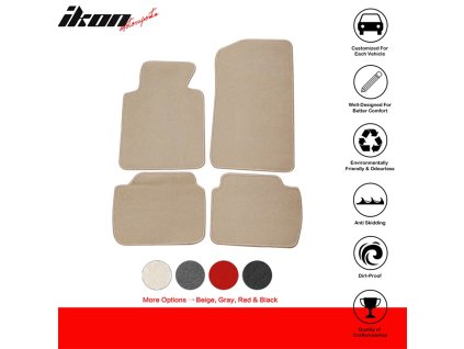 BMW E46 3 Series 1999-2005 BMW M3 2001-2006 Textilní koberce 4dílná sada nylon béžová