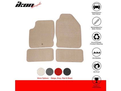 Ford Focus 2000-2007 Tapis textile jeu de 4 pièces nylon beige