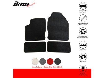 Ford Focus 2000-2007 Tapis textile jeu de 4 pièces nylon noir
