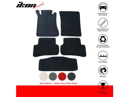 Mercedes Benz W203 C-Class Textilní koberce 5dílná sada nylon černá