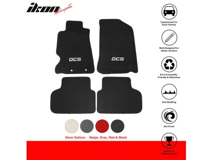 Acura RSX 2002-2006 Textilní koberce 4dílná sada nylon logo DC5 černá