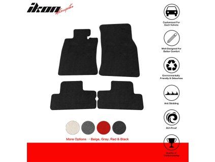Mini Cooper 2002-2006 Tapis de sol textiles jeu de 4 pièces nylon noir