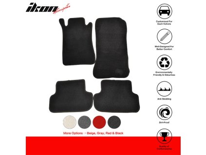 Mercedes-Benz W209 CLK Class 2003-2009 Textilní koberce 4dílná sada nylon černá