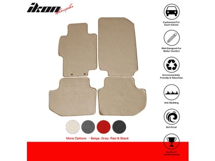 Honda Accord 2003-2007 Textilní koberce 4dílná sada nylon béžová