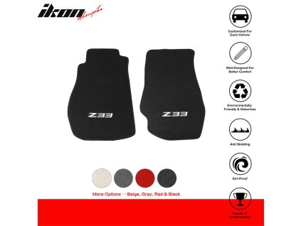 Nissan 350Z 2003-2009 Textilní koberce 2dílná sada nylon logo Z33 černá