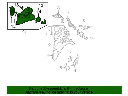 Chevrolet Camaro 6. Gen. Innenraum-Armaturenbrett Fahrerseite hinten 23323158, 84062143, 84316252