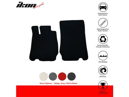 Mercedes SL 2003-2012 Textilní koberce 2dílná sada protiskluzový nylon černá