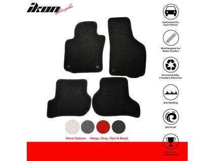 Volkswagen Golf Rabbit GTI 2006-2009 Textilní koberce 4dílná sada nylon černá