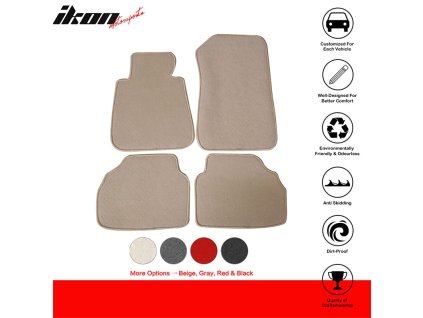 BMW E90 3 Series 2006-2011 Textilní koberce 4dílná sada nylon béžová
