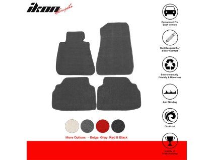 BMW E90 3 Series 2006-2011 Tapis textile jeu de 4 pièces gris