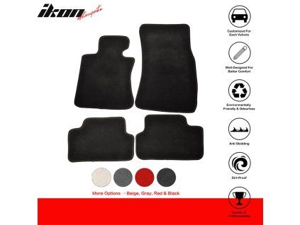 BMW E63 E64 M6 6- 2007-2010 Tapis de sol textile jeu de 4 pièces nylon noir