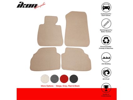 BMW E92 3 Series 2007-2013 Textilní koberce 4dílná sada nylon béžová