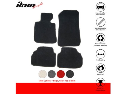 BMW E92 3 Series 2007-2013 Textilní koberce 4dílná sada černá