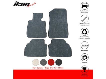 BMW E92 3 Series 2007-2013 Tapis textile jeu de 4 pièces nylon gris