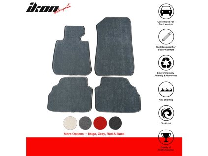 BMW E92 3 Series 2007-2013 Textilní koberce 4dílná sada nylon šedá