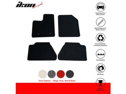 Ford Edge 2007-2013 Tapis textile jeu de 4 pièces nylon noir
