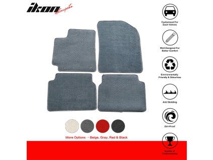 Toyota Corolla 2009-2013 Textilní koberce 4dílná sada nylon šedá