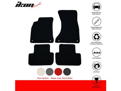 Audi A4 S4 2009-2016 Textilní koberce 4dílná sada nylon černá