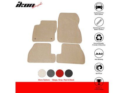 Ford Focus 2011-2015 Tapis de sol textile jeu de 4 pièces nylon beige