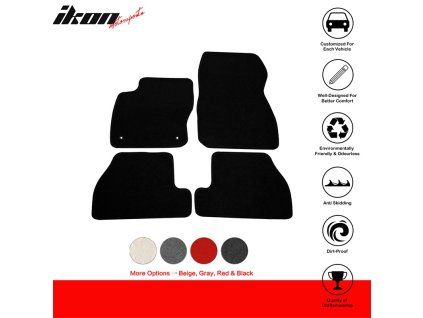 Ford Focus 2011-2015 Tapis textile jeu de 4 pièces nylon noir