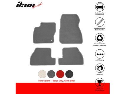 Ford Focus 2011-2015 Tapis de sol textile, jeu de 4 pièces, nylon gris
