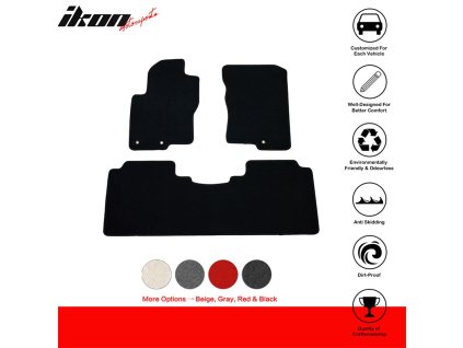 Nissan Frontier Crew Cab 2011-2021 Textilní koberce 3dílná sada nylon černá