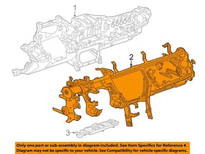 Chevrolet Camaro 6th Gen Dashboard Binding Strip 23369647