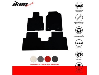 Acura RDX 2013-2018 Textilní koberce 3dílná sada nylon černá