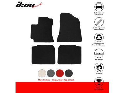 Toyota Corolla Sedan 2014-2019 Textil szőnyegek 4 darabos készlet nylon fekete