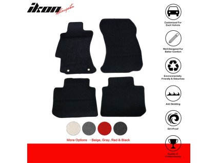 Subaru WRX 2015-2017 WRX STI XV Crosstrek 2013-2017 Textilní koberce 4dílná sada nylon černá