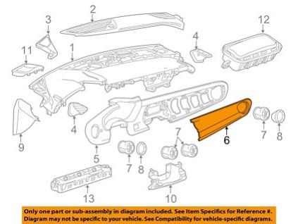 Chevrolet Camaro 6.gen Support Trim Pad