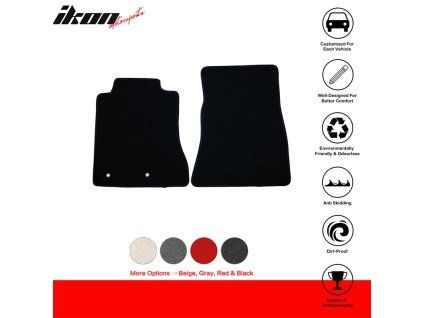 Ford Mustang 2015-2024 Tapis de sol textile jeu de 2 pièces nylon noir