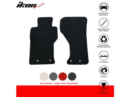 Mazda Miata MX-5 2016-2023 Fiat 124 Spider 2017-2020 Textilní koberce 2dílná sada nylon černá