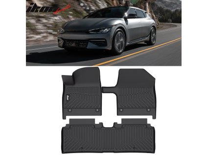 Kia EV6 2022-2024 Gumové koberce TPE 3D černá