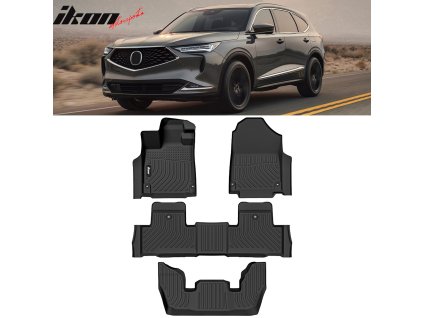 Acura MDX 2022-2025 Gumové koberce TPE 3D černá