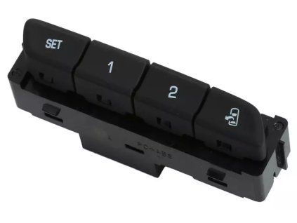 Chevrolet Camaro 6.Gen. Schalter für die Memoryfunktion der Fahrersitzverstellung in Schwarz Jet Black