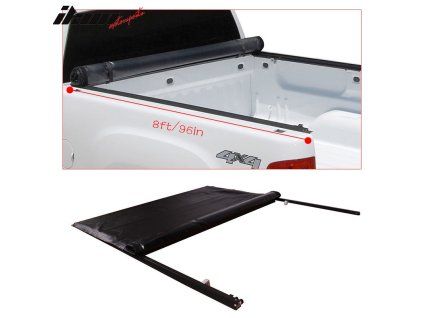 Ford F-150 8ft/96" 2015-2022 Cubierta de caja enrollable frontal negra