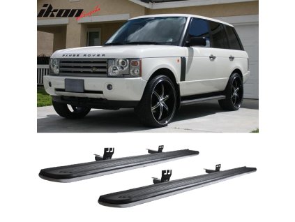 Land Rover Range Rover 2003-2012 Nášlapy guma stříbrná černá