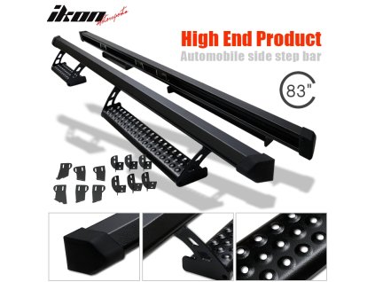 Toyota Tundra Double Cab 2007-2021 Nášlapy pevná ocel černé